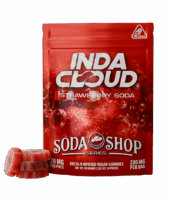 Available Now 10 Strawberry Soda Shop Delta 9 Gummy