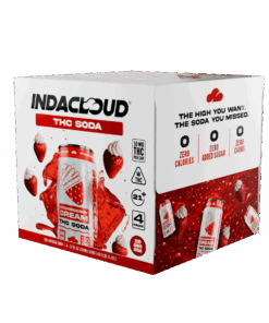 Strawberry 10 mg THC soda 4 pack