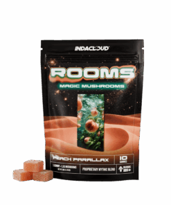 Peach Parallax Mushroom Blend Product Packaging Transparent